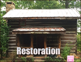 Historic Log Cabin Restoration  Quinton, Alabama